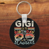 ジグイオブ誕生日クルーザーバケーションサークル キーホルダー (正面)