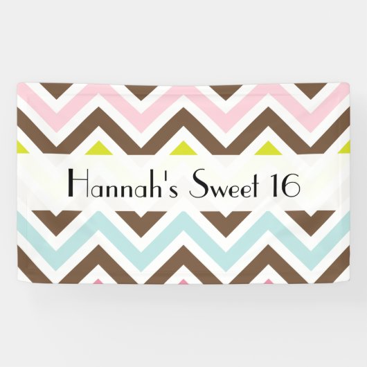 ジグカラフルグザグザグザグザグザグザグザグザグパターン、甘い16 横断幕 (横)