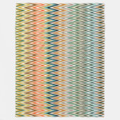 ジグカラフルグ数々のラージ模様 フリースブランケット (正面)