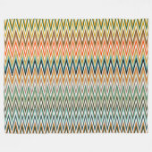 ジグカラフルグ数々のラージ模様 フリースブランケット (正面(横))