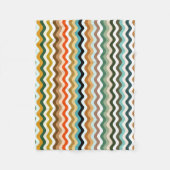 ジグカラフルグ数々のラージ模様 フリースブランケット (正面)