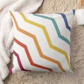 ジグカラフルザグパターン装飾用クッション クッション (ブランケット)