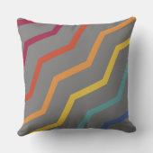 ジグカラフルザグパターン装飾用クッション クッション (裏面)