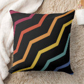 ジグカラフルザグパターン装飾用クッション クッション (ブランケット)