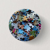 ジグカラフルソーパズルピース2 缶バッジ (正面)