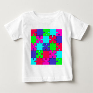 ジグカラフルソーパズル ベビーTシャツ