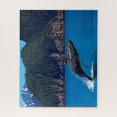 ジグサザトウクジラ。 ジグソーパズル (縦)