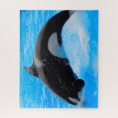 ジグサトウクジラまたはキラークジラ ジグソーパズル (縦)