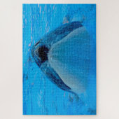 ジグサトウクジラまたはキラークジラ ジグソーパズル (縦)