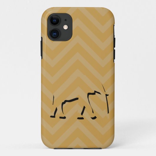 ジグザクとゾウ Case-Mate iPhoneケース (裏面)