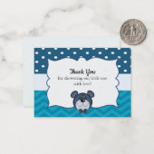 ジグザグおもしろいのベビーシャワーサンキューカード ノートカード (正面/裏面インサイチュ)