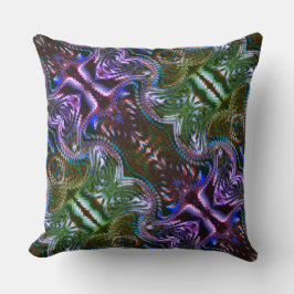 ジグザグに形成された抽象デザイン クッション