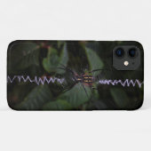 ジグザグのクモの巣のクモ Case-Mate iPhoneケース (裏面(横))