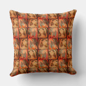 ジグザグの抽象デザイン付き煮込み正方形 クッション (裏面)