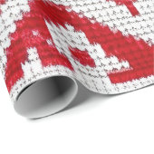 ジグザグの醜いクリスマスセーターパターン ラッピングペーパー (ロールコーナー)