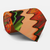 ジグザグまたは波の効果を持つ色のブレーク ネクタイ (ロール)