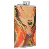 ジグザグまたは波の効果を持つ色のブレーク フラスク (右)