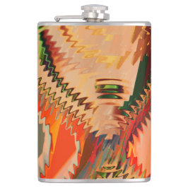 ジグザグまたは波の効果を持つ色のブレーク フラスク