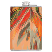 ジグザグまたは波の効果を持つ色のブレーク フラスク (裏面)