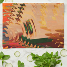 ジグザグまたは波形エフェクトキッチンで色分解