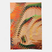 ジグザグまたは波形エフェクトキッチンで色分解 キッチンタオル (縦)