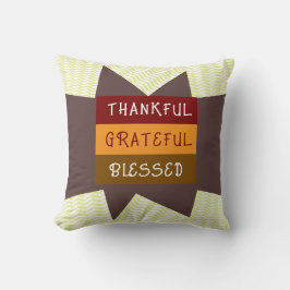 ジグザグイエロー クッション