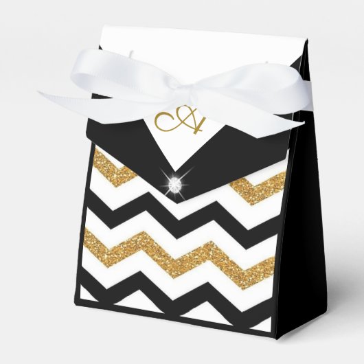 ジグザグエレガントパターン フェイバーボックス (正面サイド)