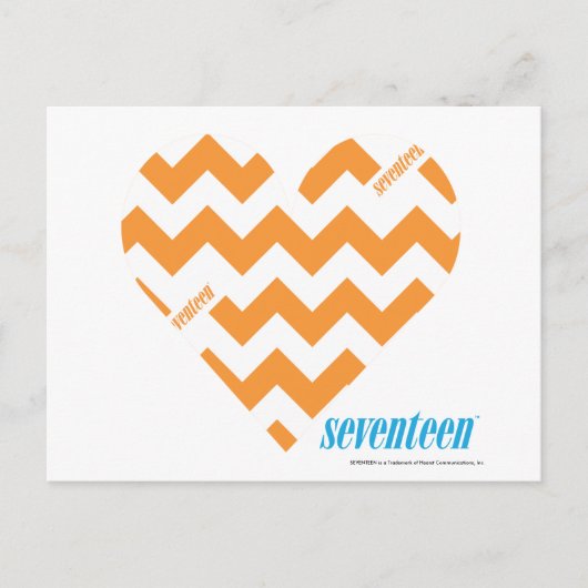 ジグザグオレンジ2 ポストカード (正面)