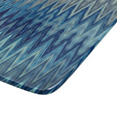 ジグザグカッコいい素朴波状パターン カッティングボード (角)