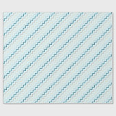 ジグザグカラフルのパターン ラッピングペーパー (フラット)