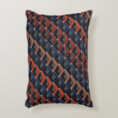 ジグザグカラフルの家老の階段 アクセントクッション (正面(垂直))