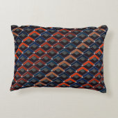ジグザグカラフルの家老の階段 アクセントクッション (裏面)