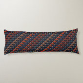 ジグザグカラフルの家老の階段 ボディピロー (裏面)