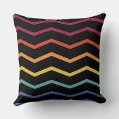 ジグザグカラフルパターン クッション (裏面)