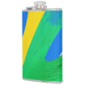 ジグザグカラフル形状 フラスク (左)