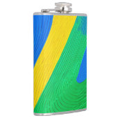ジグザグカラフル形状 フラスク (右)