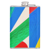 ジグザグカラフル形状 フラスク (裏面)