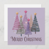 ジグザグクリスマスツリー 偽のグリッター クリスマス ウィンター (正面/裏面)