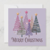 ジグザグクリスマスツリー 偽のグリッター クリスマス ウィンター (正面)