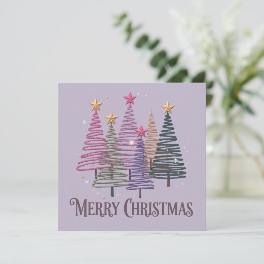 ジグザグクリスマスツリー 偽物グリッター クリスマス ウィンター (スタンド正面)