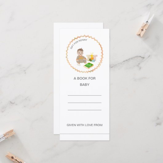 ジグザグサークルコースタルシャワー男の赤ちゃんforブック (正面/裏面インサイチュ)