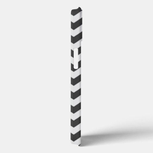 ジグザグシェブロンシックモノグラムのピンクグレーパターン Case-Mate iPhoneケース (裏面 / 右)