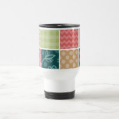 ジグザグシブロン，ギンガム，水玉模様，お名前 トラベルマグ (中央)