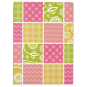 ジグザグシブロン,水玉模様,ギンガム,お名前 クリップボード (裏面)