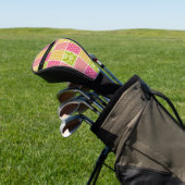 ジグザグシブロン，水玉模様，ギンガム，お名前 ゴルフヘッドカバー (インサイチュ)