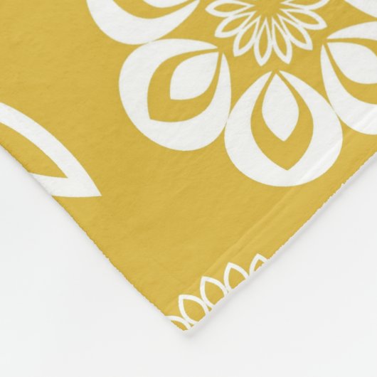 ジグザグシブロン，水玉模様，ギンガム，お名前 フリースブランケット (角)