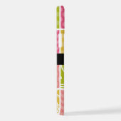 ジグザグシブロン,水玉模様,ギンガム,お名前 iPhoneケース (右側面)