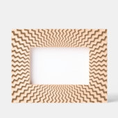 ジグザグスターバストデザイン レーザー彫刻フレーム (正面)