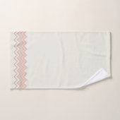 ジグザグストライプのがCalm Waterカラーで描画 バスタオルセット (ハンドタオル)