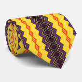 ジグザグストライプのパターン ネクタイ (ロール)
